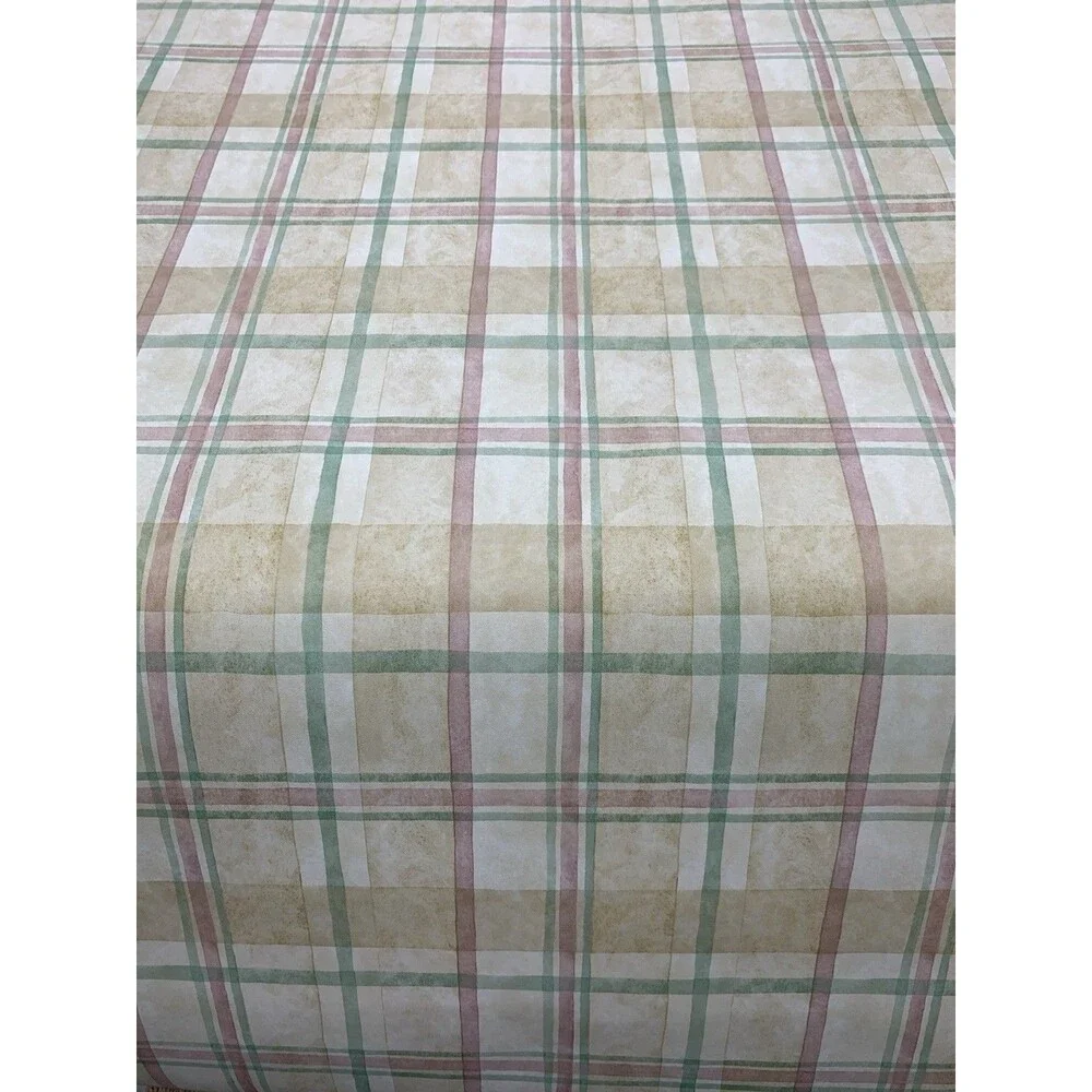 Vintage Brewster Studio Designs Plaid Wallpaper BR29240, 20.5” X 11yds